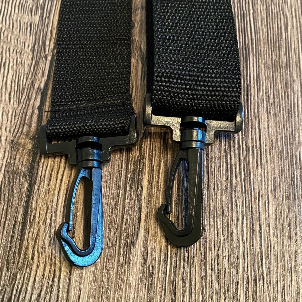 Black Adjustable Men's Woman’s Bag Shoulder Strap